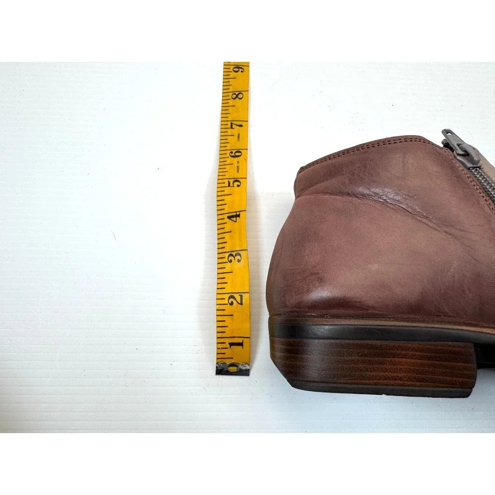 Naot Helm Ankle Boots Women 42 US‎ 11-11.5 Leather Zip Closure Round Toe Booties